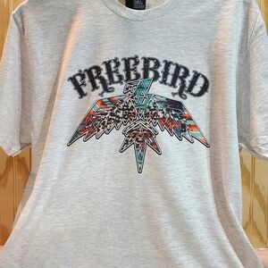 Freebird Graphic T-Shirt – Vintage Rock Eagle Tee – Bold Shirt for Classic Rock